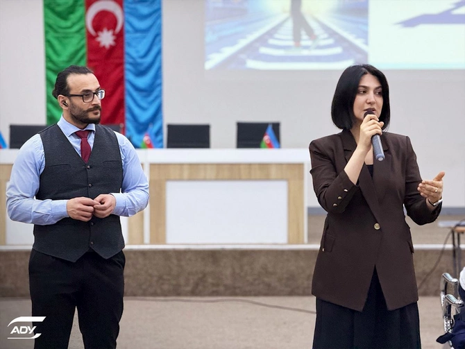 ADY Xırdalan şagirdlərinə təhlükəsiz hərəkət mövzusunda təlim keçdi — FOTOLAR