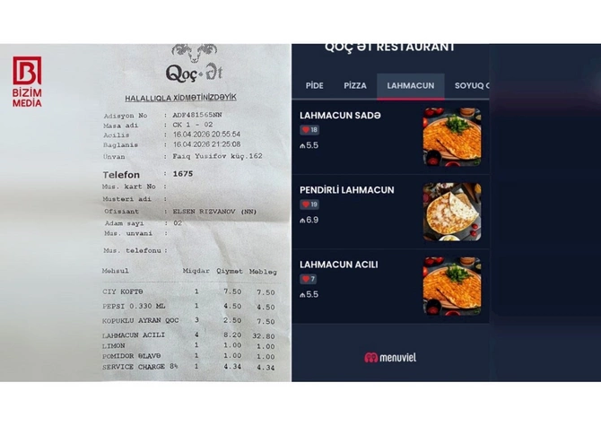 Qəbzdə menyudan fərqli məbləğ görəndə nə etməli? — Rəsmi prosedurlar Qəbzdə menyudan fərqli məbləğ görəndə nə etməli? — Rəsmi prosedurlar