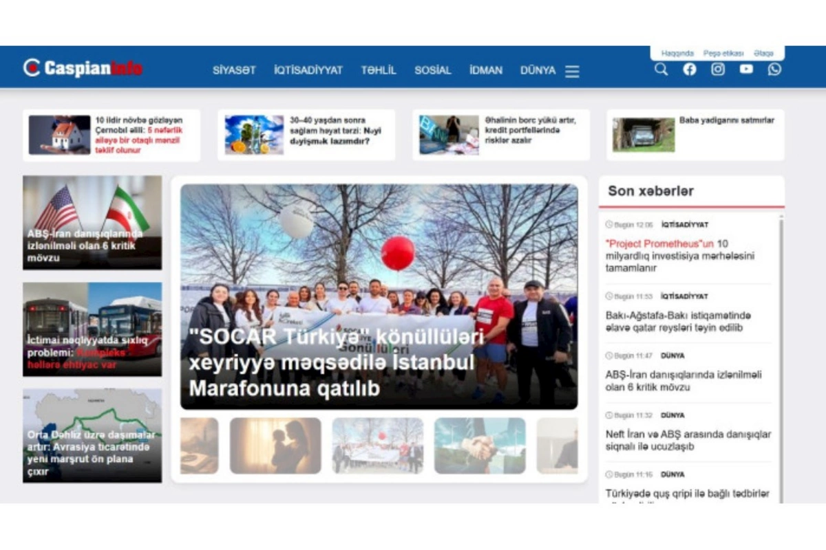 Caspianinfo.az fəaliyyətə başladı