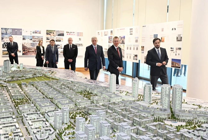 Latviya Prezidenti “Bakı Ağ Şəhər”də — FOTOLAR Latviya Prezidenti “Bakı Ağ Şəhər”də — FOTOLAR
