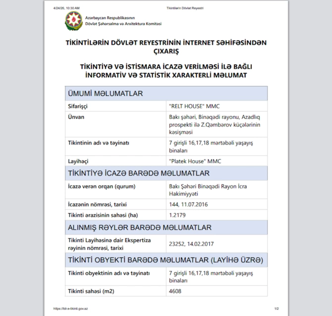 10 il əvvəl sakinləri köçürülən binalar sökülməyə başladı — Yerində nə tikiləcəyi bəlli oldu