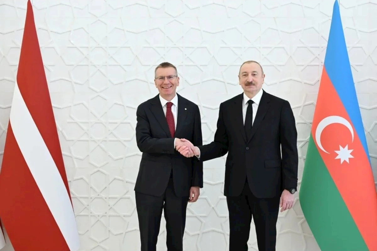 Azərbaycan və Latviya prezidentlərinin görüşündən eksklüziv kadrlar — VİDEO