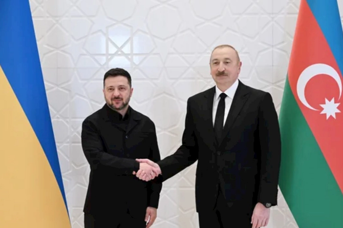 Prezident Volodimir Zelenski Azərbaycanda işgüzar səfərdədir — FOTOLAR