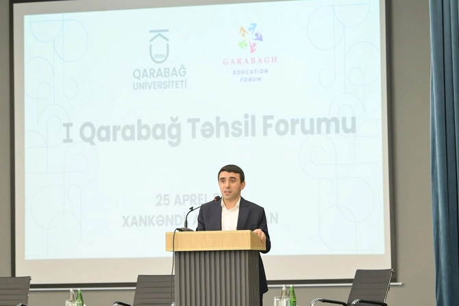 Qarabağ Universitetində I Qarabağ Təhsil Forumu işə başlayıb — FOTOLAR Qarabağ Universitetində I Qarabağ Təhsil Forumu işə başlayıb — FOTOLAR