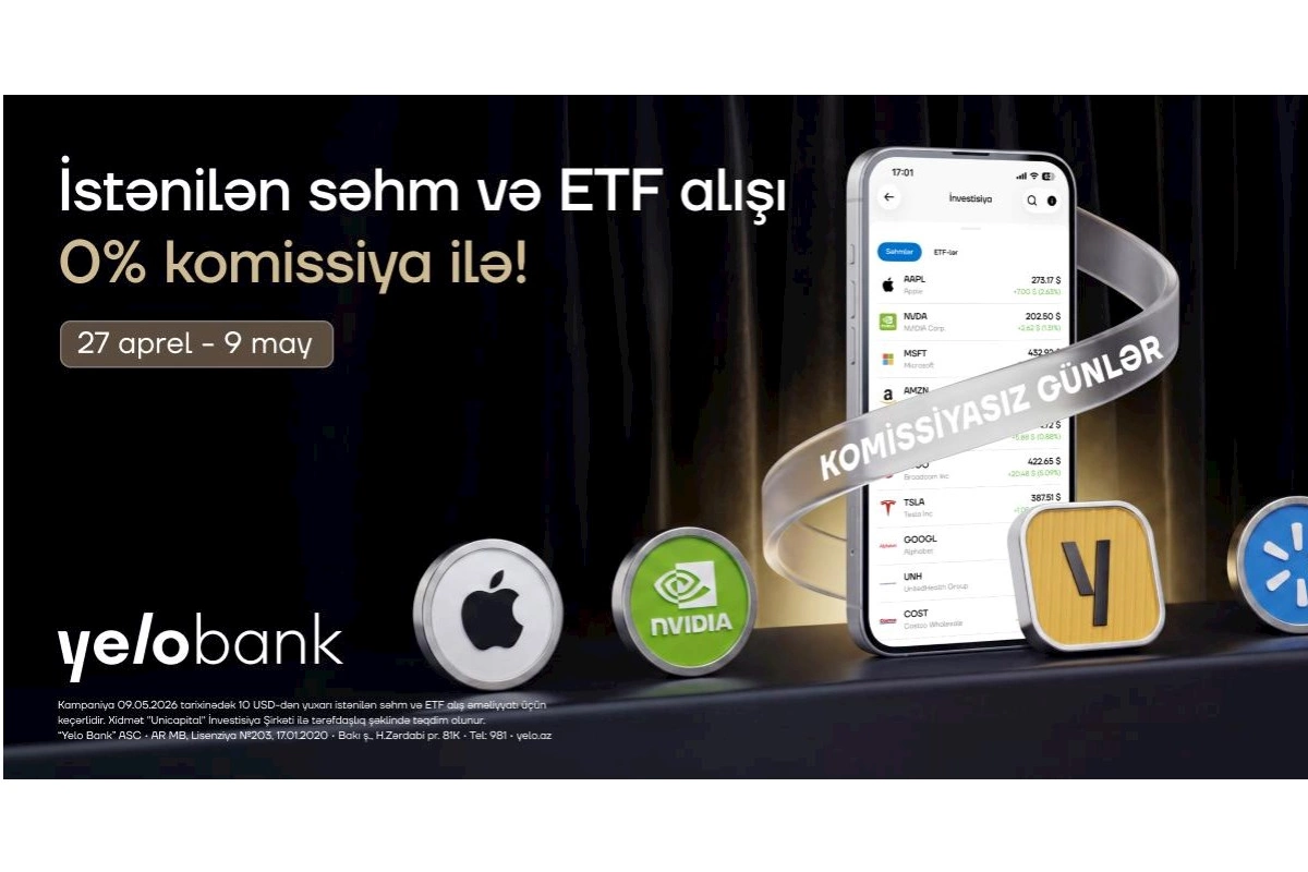 Yelo Invest-də komissiyasız alış günləri yenidən başladı!