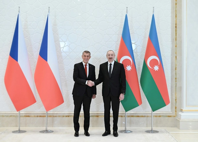 Qəbələdə Çexiyanın Baş nazirinin rəsmi qarşılanma mərasimi oldu — FOTOLAR