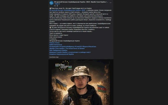 Donetskdə ağır itki: 21 yaşlı İsmayıl həlak oldu — FOTO Donetskdə ağır itki: 21 yaşlı İsmayıl həlak oldu — FOTO