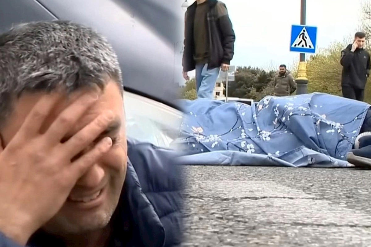 16 yaşlı oğlanı maşınla vurdu, göz yaşını saxlaya bilmədi