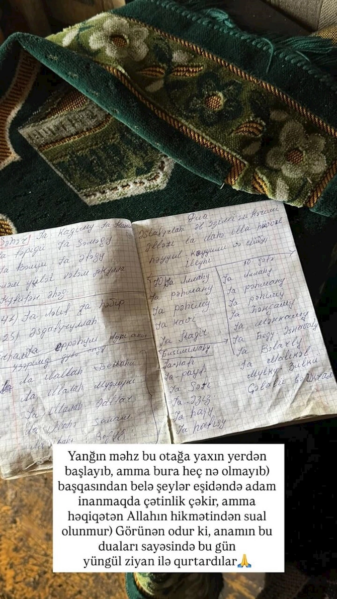 Azərbaycanda bloqerin evi yandı — FOTOLAR