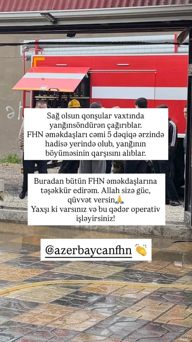 Azərbaycanda bloqerin evi yandı — FOTOLAR