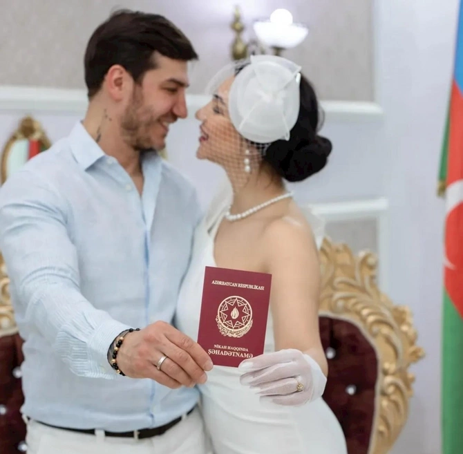 Xalq artistinin qızının nikah FOTOLARI