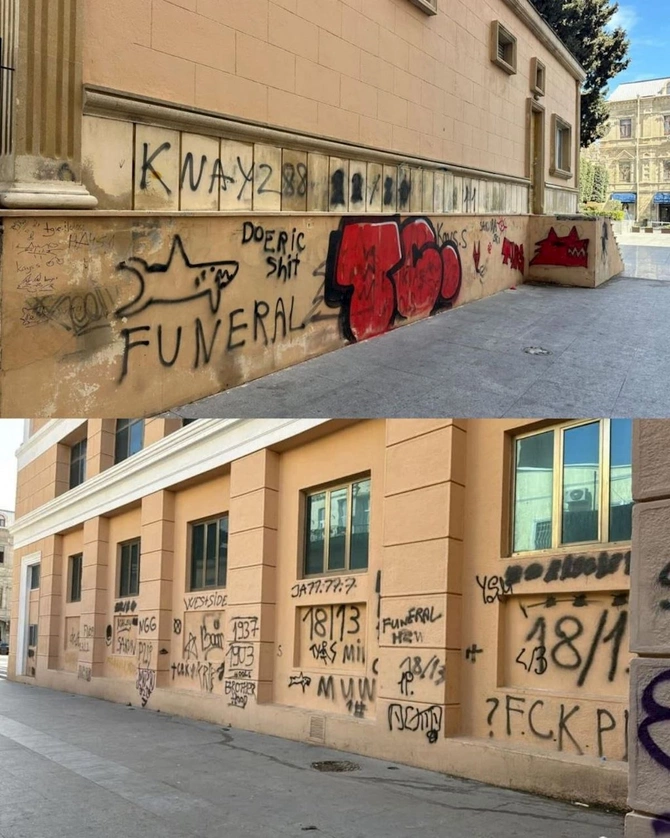 Tarixi binanı korlayanlardan biri yüksək vəzifəli şəxsin qızı imiş — FOTOLAR
