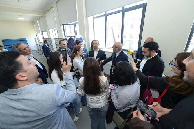 Lənkəran Dövlət Peşə Təhsil Mərkəzinə infotur — FOTOLAR