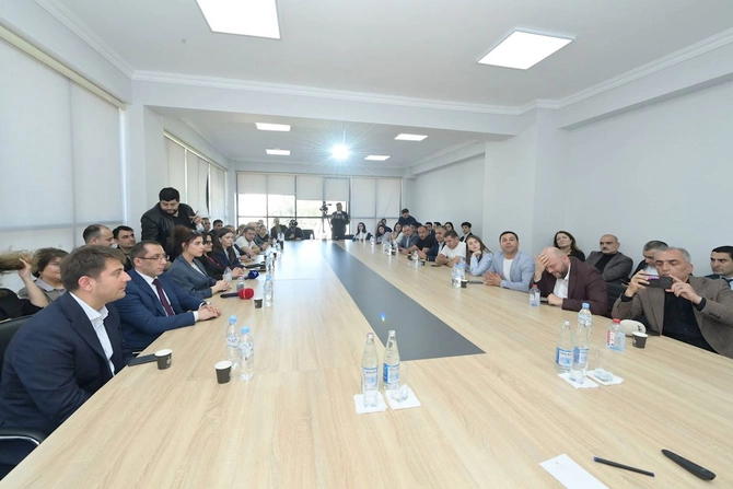 Lənkəran Dövlət Peşə Təhsil Mərkəzinə infotur — FOTOLAR