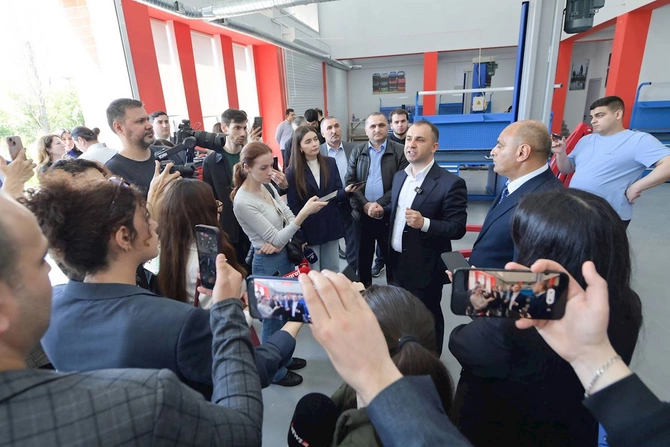Lənkəran Dövlət Peşə Təhsil Mərkəzinə infotur — FOTOLAR