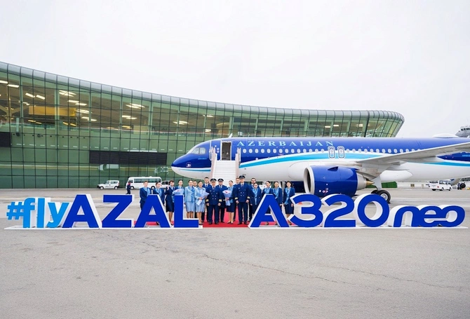 AZAL-ın donanmasına daha bir “Airbus A320neo” əlavə olundu — VİDEO/FOTO AZAL-ın donanmasına daha bir “Airbus A320neo” əlavə olundu — VİDEO/FOTO
