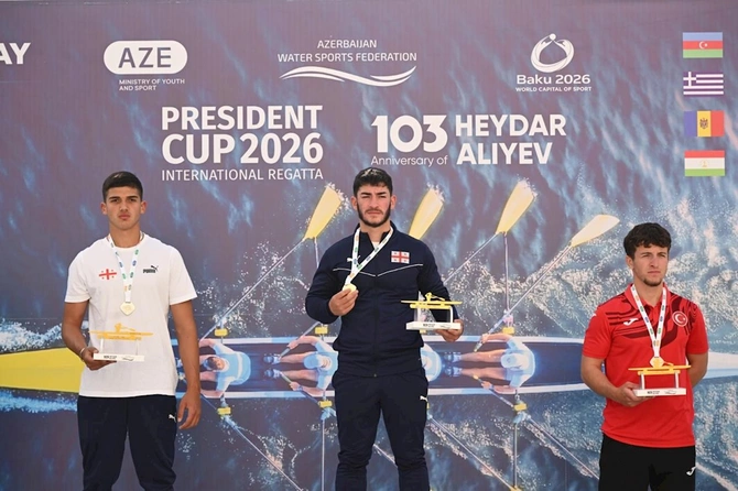 Avarçəkənlərimizdən ilk qızıl medal — FOTOLAR Avarçəkənlərimizdən ilk qızıl medal — FOTOLAR