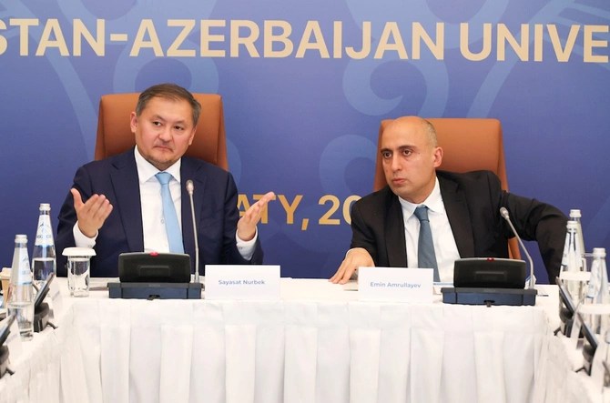 Almatıda Qazaxıstan və Azərbaycan ali təhsil müəssisələrinin II Rektorlar Forumu keçirilib — FOTOLAR
