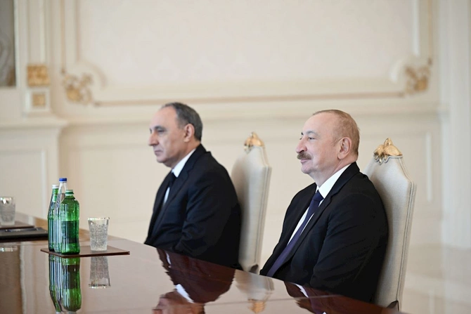 Prezident Türkiyə Ali Məhkəməsinin Baş prokurorunu qəbul etdi — FOTOLAR
