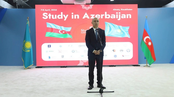 Qazaxıstanda “Study in Azerbaijan” təhsil sərgisinin açılışı baş tutub — FOTOLAR