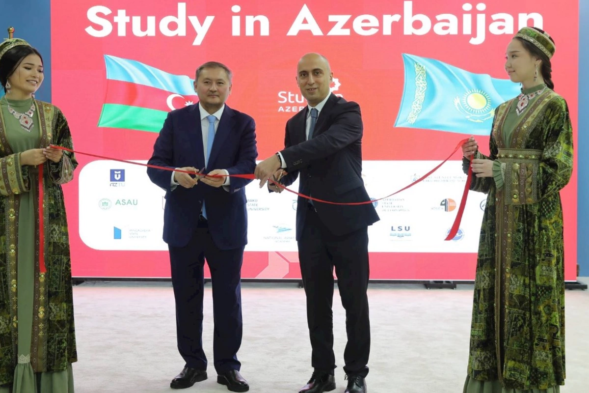 Qazaxıstanda “Study in Azerbaijan” təhsil sərgisinin açılışı baş tutub — FOTOLAR