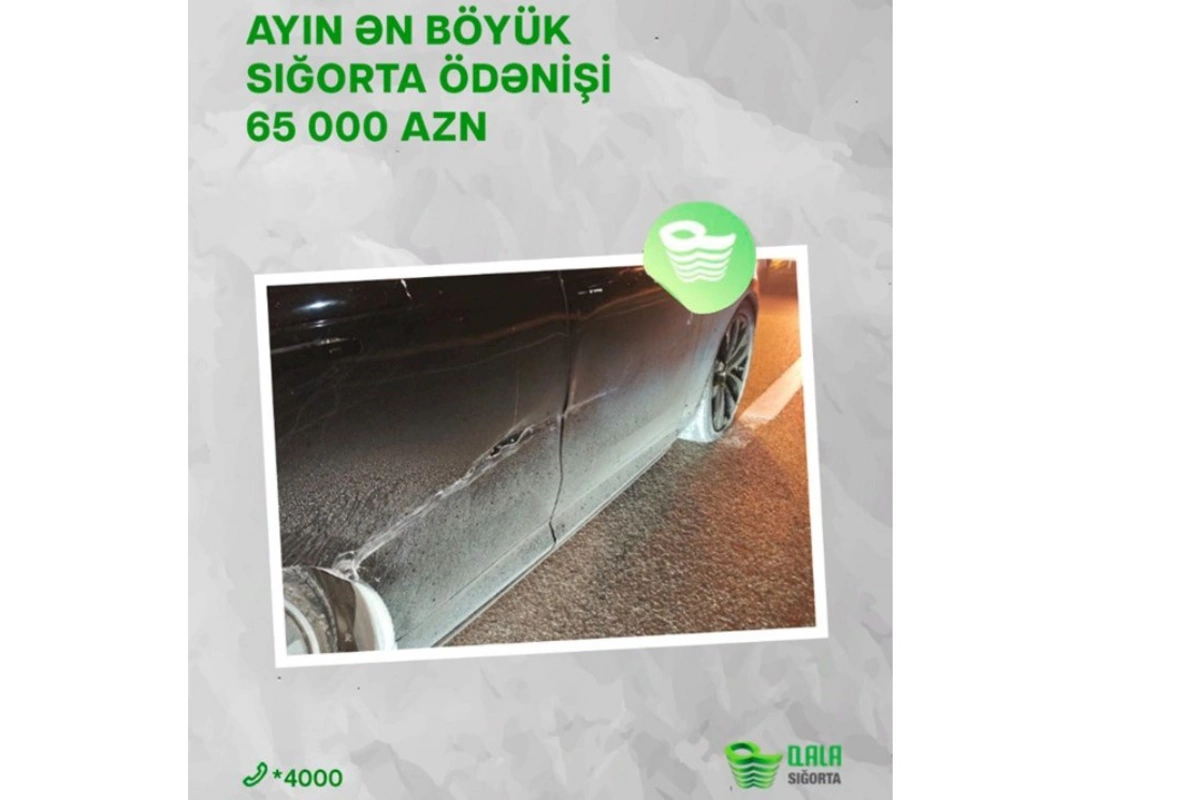 “Qala Sığorta” bu qədər kasko sığorta ödənişi edib