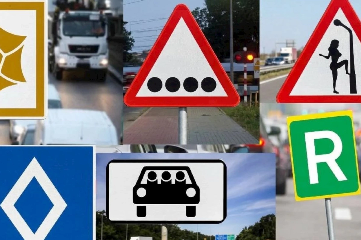 Qəribə yol nişanları: Sürücülərin çoxu bilmir — FOTOLAR