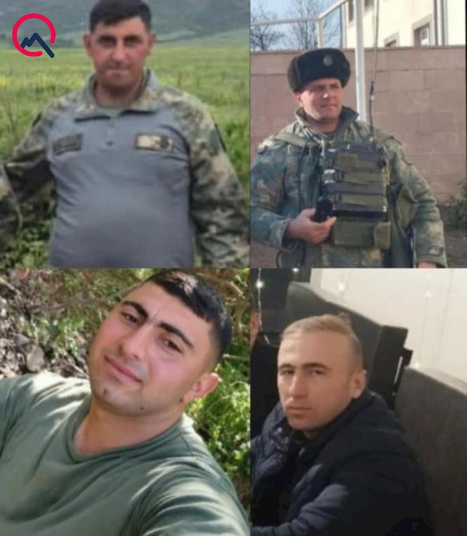 Bugünkü qəzada həyatını itirən hərbçilərin fotoları