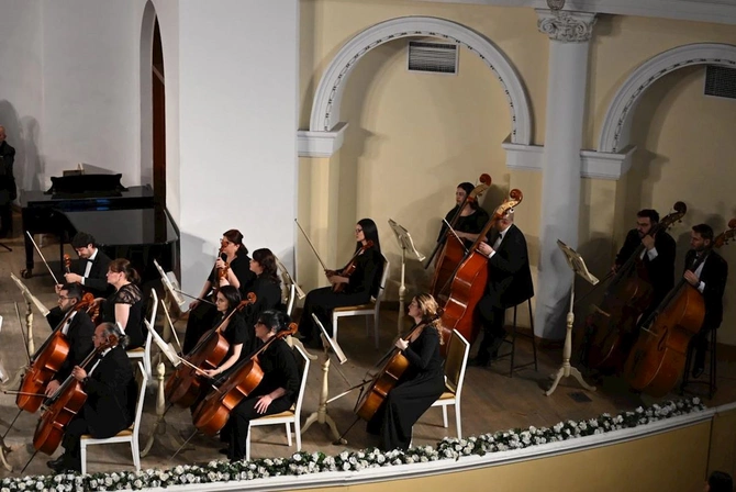 Filarmoniyada Heydər Əliyevin anadan olmasının 103 illiyinə həsr olunmuş konsert keçirildi — FOTOLAR