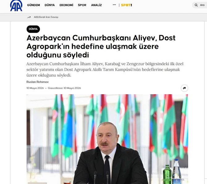 Dünya mediası Prezidentin Zəngilanda verdiyi mesajlardan yazır — FOTOLAR Dünya mediası Prezidentin Zəngilanda verdiyi mesajlardan yazır — FOTOLAR