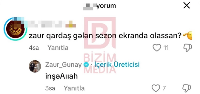 Zaur Baxşəliyevdən efirə qayıtmaqla bağlı suala cavab — FOTO Zaur Baxşəliyevdən efirə qayıtmaqla bağlı suala cavab — FOTO