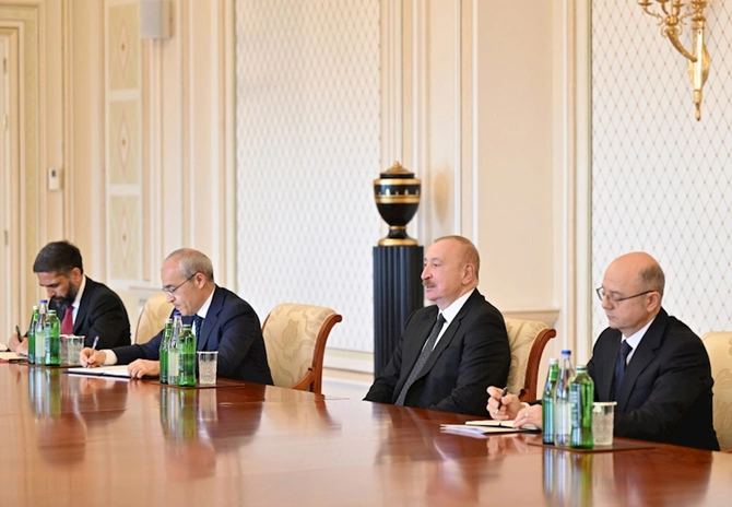 Prezident bp şirkətinin baş icraçı direktorunu qəbul etdi — FOTOLAR
