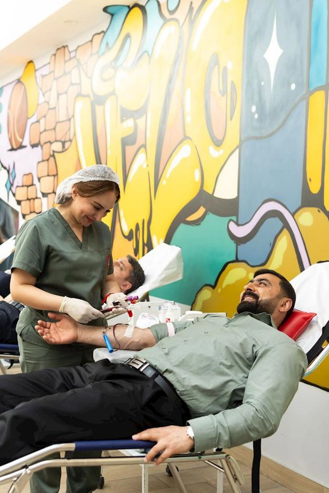 Yelo Bank əməkdaşlarından donorluq təşəbbüsü: Qan ver, həyat qurtar! — FOTOLAR Yelo Bank əməkdaşlarından donorluq təşəbbüsü: Qan ver, həyat qurtar! — FOTOLAR