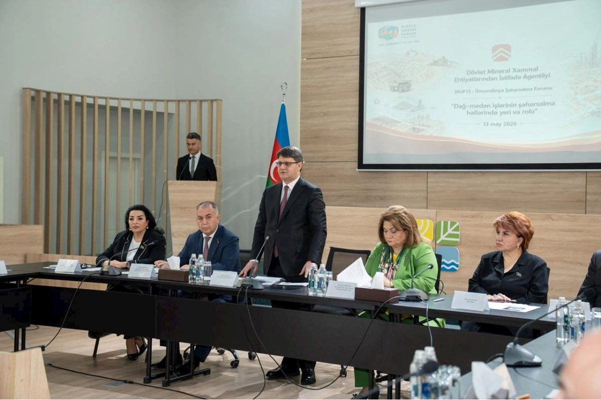 WUF13 çərçivəsində Dağ-mədən işlərinin şəhərsalma həllərində yeri və rolu mövzusunda tədbir keçirilib — FOTOLAR