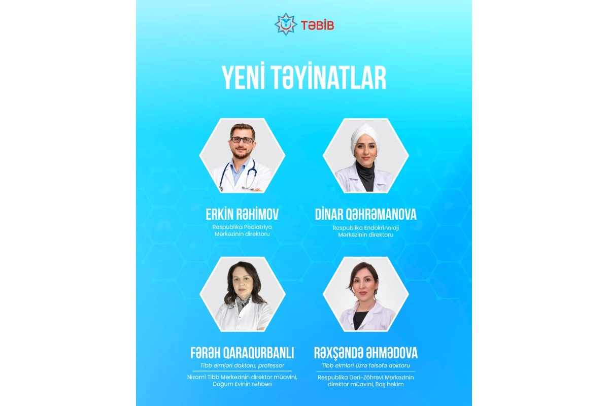 TƏBİB-in tabeli tibb müəssisələrinə yeni direktor və direktor müavinləri təyin olunub