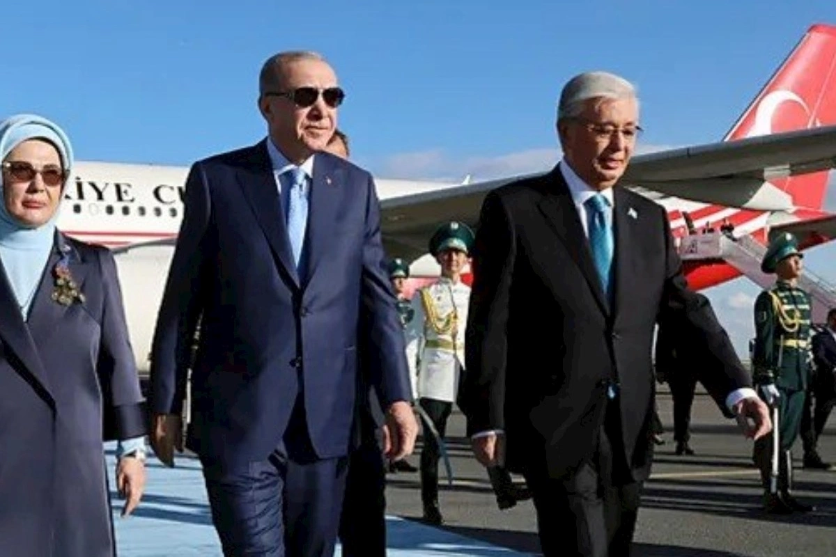 Ərdoğan Qazaxıstana səfər edib