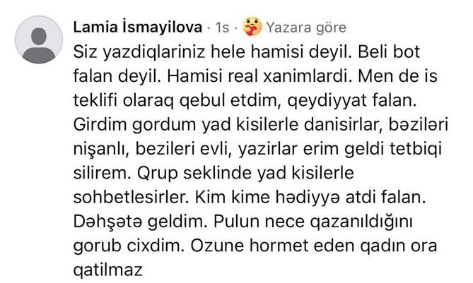Bloqerlərin paylaşdığı iş elanı qızları əxlaqsız platformalara yönləndirir — FOTOFAKT
