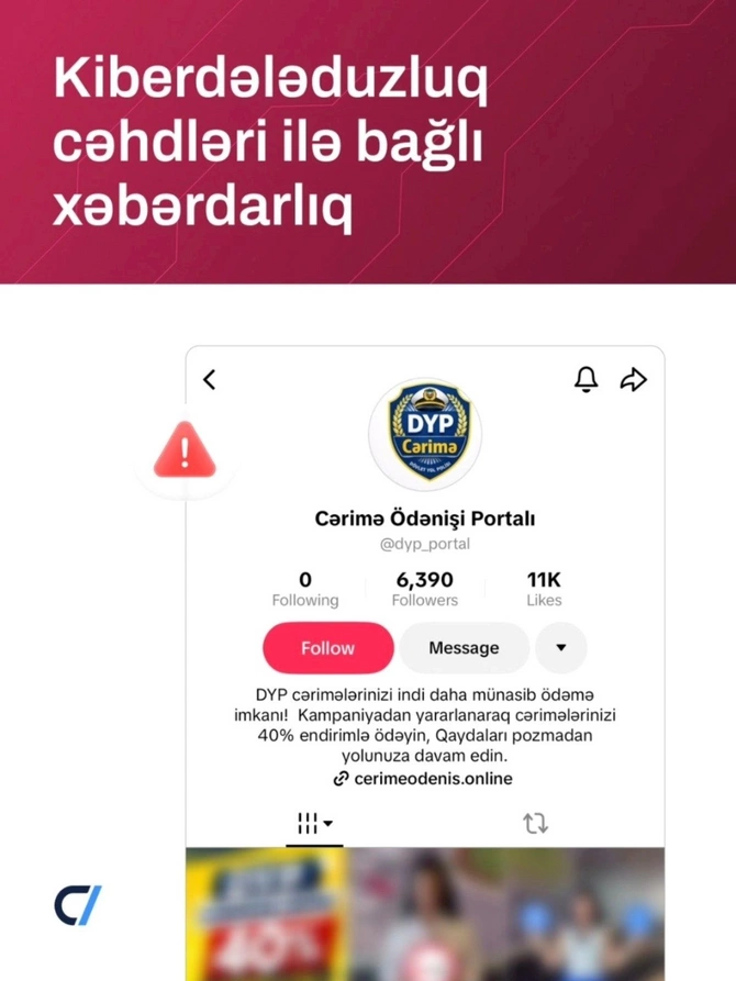 ETX kiberdələduzluq cəhdləri ilə bağlı xəbərdarlıq edib