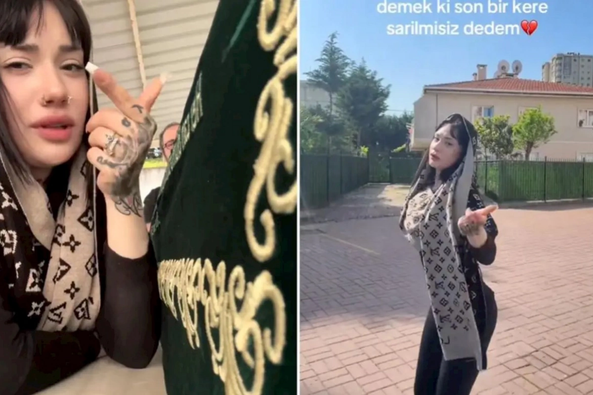 Babasının meyiti ilə tiktok çəkdi