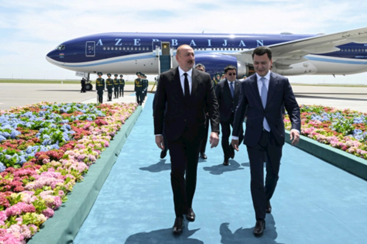 İlham Əliyev Qazaxıstanda işgüzar səfərdədir — FOTOLAR