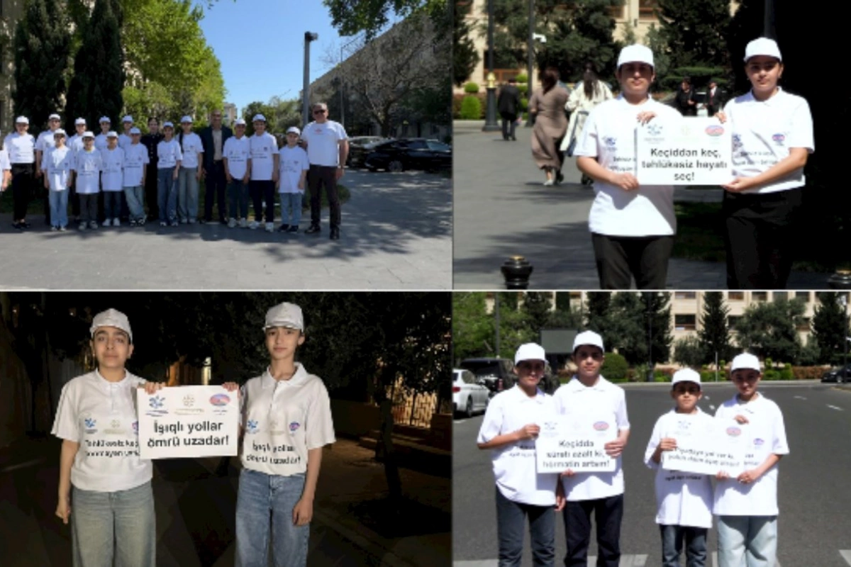 “Müasir şəhərsalmada piyada təhlükəsizliyi” mövzusunda fləşmob keçirildi — VİDEO