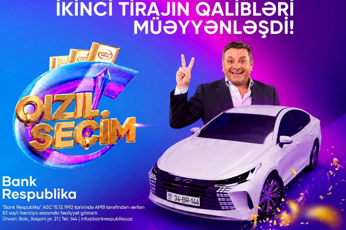 Bank Respublika Qızıl Seçim lotereyasının ikinci tirajının qaliblərini elan etdi!