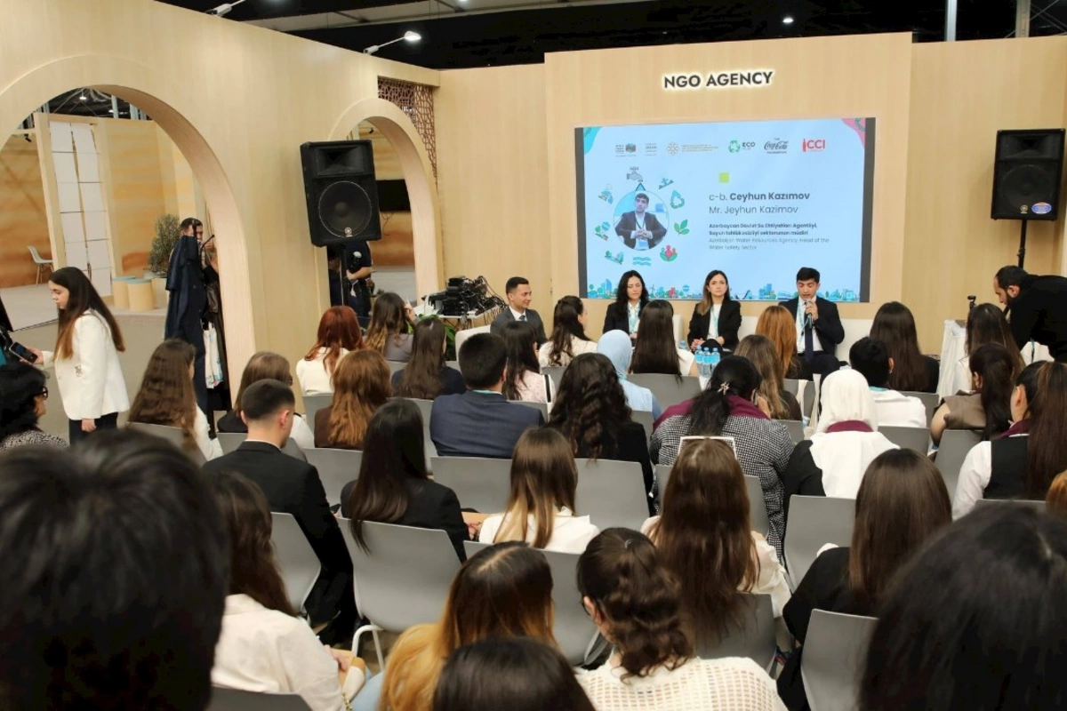 “Sıfır tullantılı şəhərlərə doğru: plastik tullantılarının azaldılması üçün birgə həllər” adlı sessiya baş tutub — FOTOLAR
