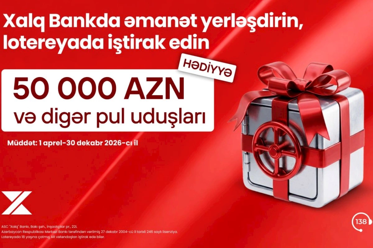 Xalq Bankda hədiyyəli “Əmanət” lotereyası davam edir