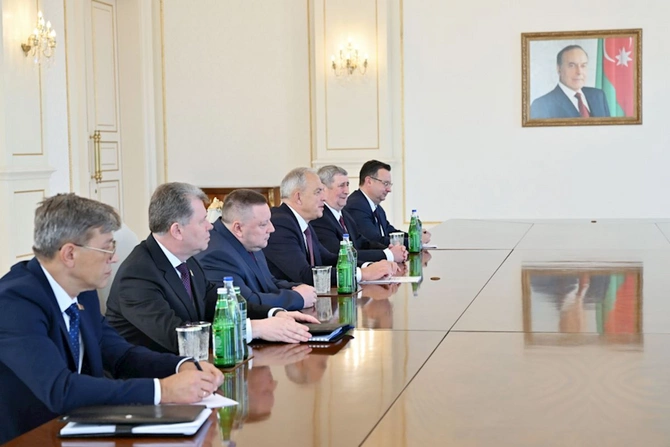 Prezident Belarus Milli Assambleyası Nümayəndələr Palatasının sədrini qəbul etdi — FOTOLAR