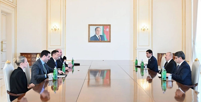 Prezident İlham Əliyev Slovakiya Baş nazirinin müavinini qəbul edib — FOTOLAR