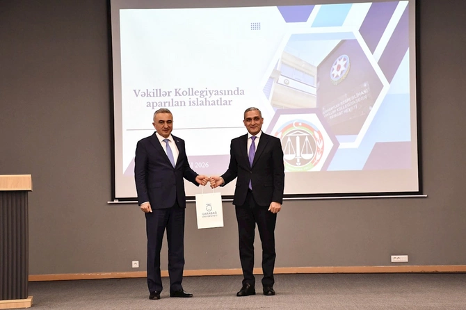 Vəkillər Kollegiyasının nümayəndə heyəti Qarabağ Universitetində olub — FOTOLAR Vəkillər Kollegiyasının nümayəndə heyəti Qarabağ Universitetində olub — FOTOLAR