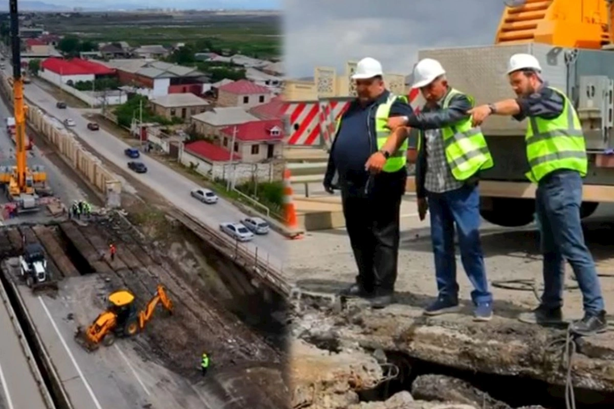 Ələt yolundakı qəzalı körpü sökülür — VİDEO