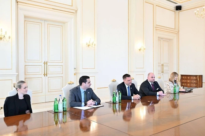Prezident İlham Əliyev Slovakiya Baş nazirinin müavinini qəbul edib — FOTOLAR