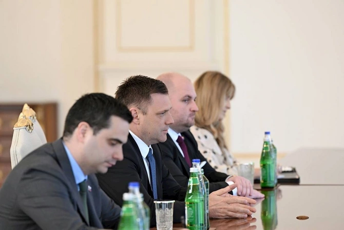 Prezident İlham Əliyev Slovakiya Baş nazirinin müavinini qəbul edib — FOTOLAR